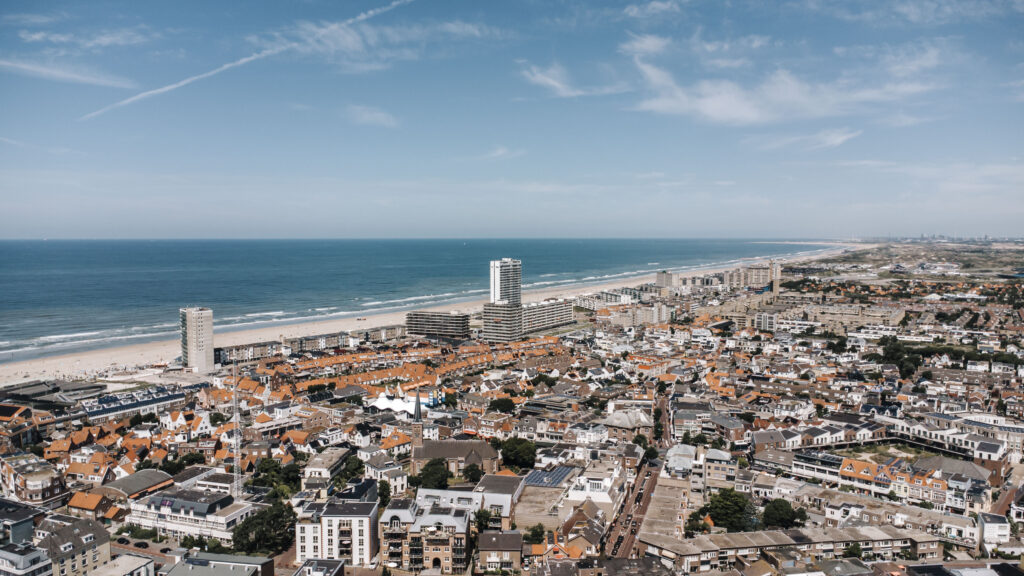 Drone view over Zandvoort
